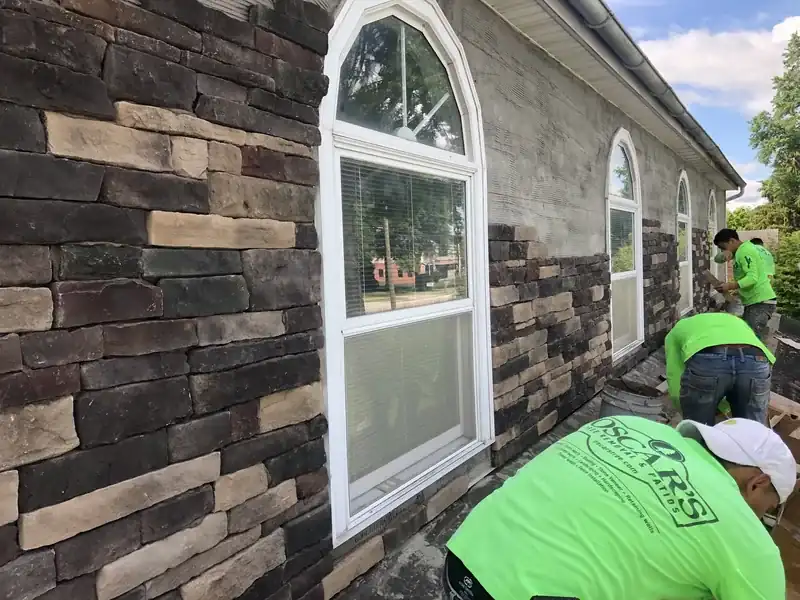 Stone Veneer in Bucks County, PA by Oscar's crew