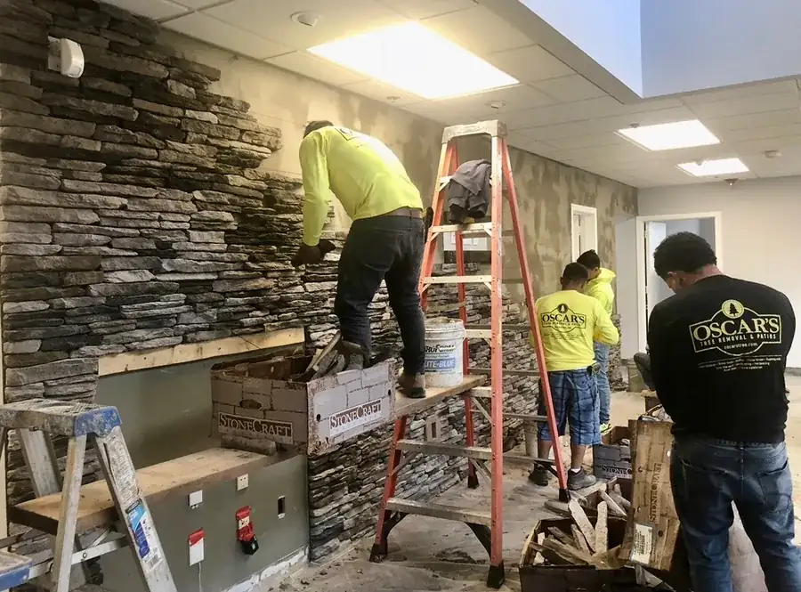 Stone Wall in Bucks County, PA by Oscar's crew